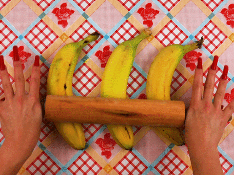 banana cooking GIF by Phyllis Ma