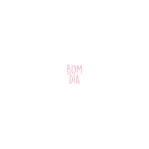 Bom Dia Typography Sticker