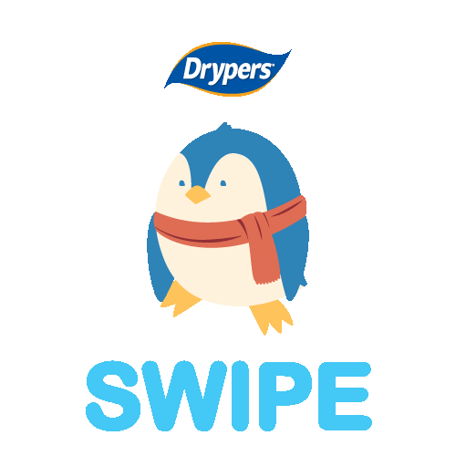 Swipe Up Baby Animal Sticker by Drypers Malaysia