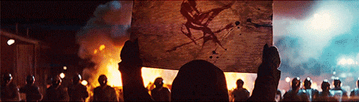 catching fire steady camerawork GIF by The Hunger Games