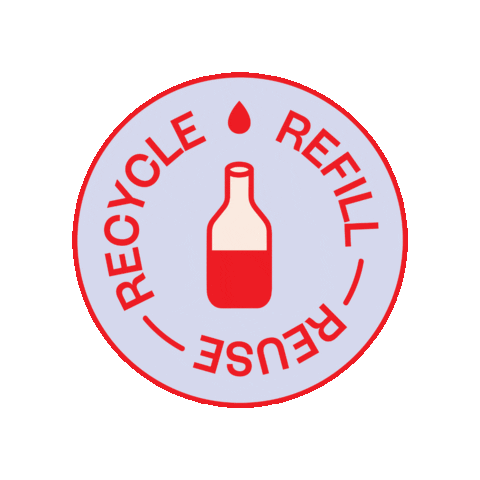 Recycle Refill Sticker by Dr. Dri's