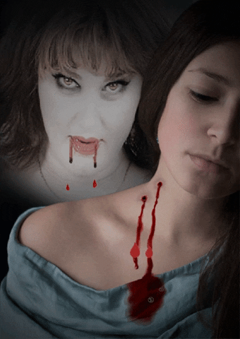 Halloween Vampire GIF by Maria Johnsen