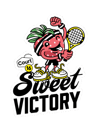 Game Time Win Sticker by Court 16 - Tennis & Pickleball