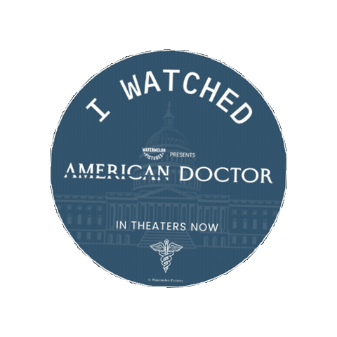 American Doctor Film Watermelonpictures Wp W Ad Sticker by watermelonpictures