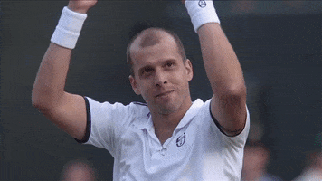 Gilles Muller Nadal GIF by Wimbledon