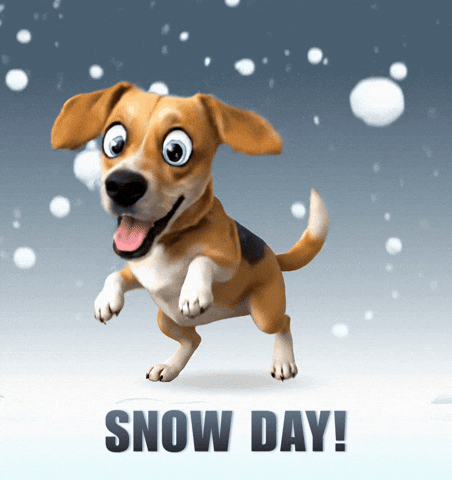 Snow Day Happy Dance GIF