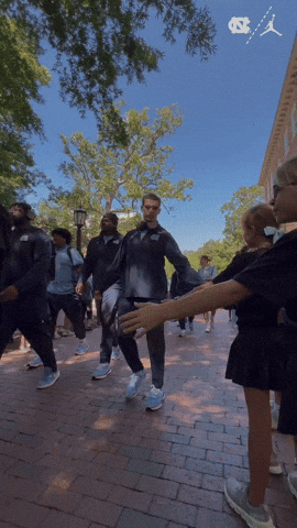 High Five University Of North Carolina GIF by UNC Tar Heels