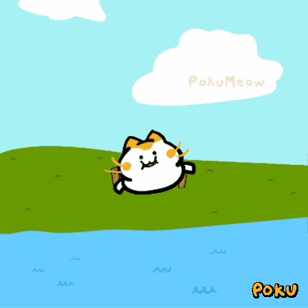 Cat Attack GIF by Poku Meow
