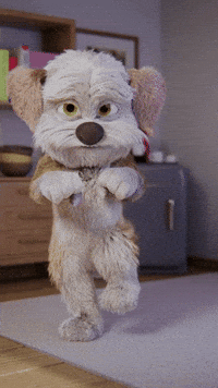 Puppies Running Animated Gif