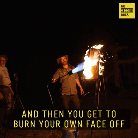 Fire Face Melting GIF by 60 Second Docs