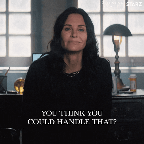 Sarcastic Courteney Cox GIF by Shining Vale