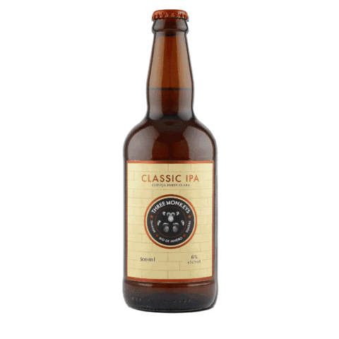 Bottle Craft Beer Sticker by Three Monkeys Beer