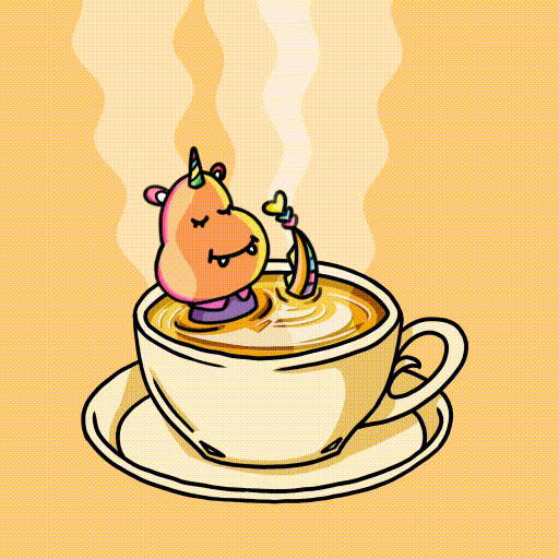 MerryPals hot coffee chill relax GIF