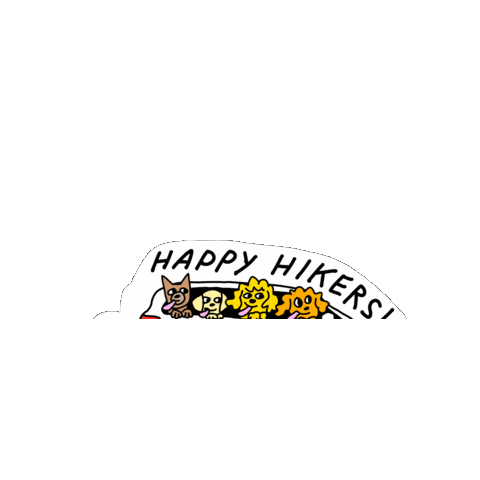 Happytrailshikingla Sticker