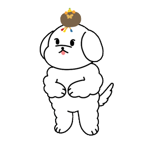 Dog Bow Sticker by Choandkang