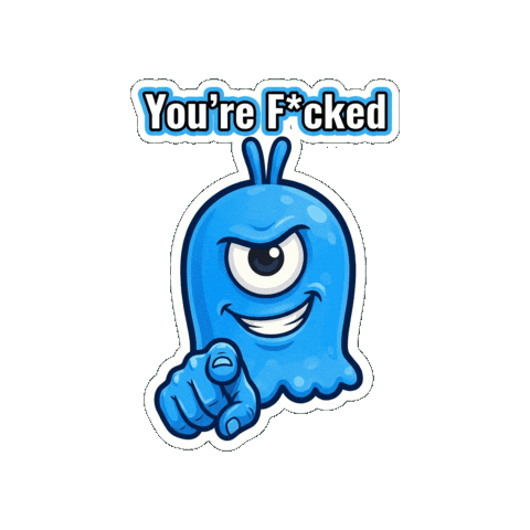 Angry Over It Sticker by Momo & Tulus