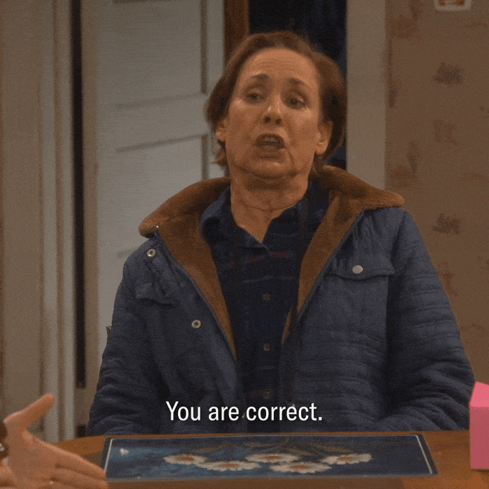 You Are Correct Laurie Metcalf GIF by ABC Network
