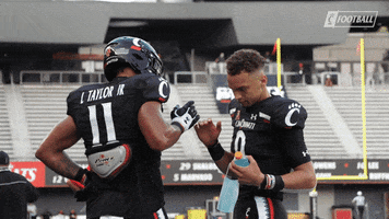 College Football Handshake GIF by Cincinnati Bearcats