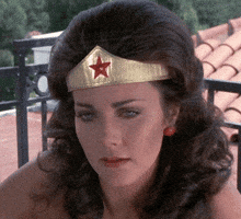 wonder woman smh GIF