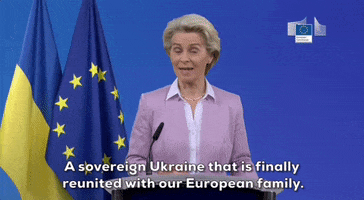 European Union Ukraine GIF by GIPHY News