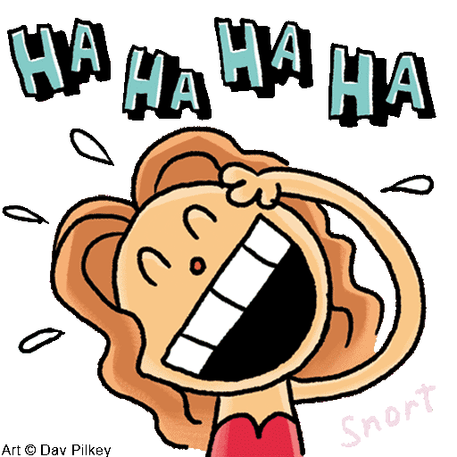 Dog Man Laughing Sticker by Scholastic for iOS & Android GIPHY