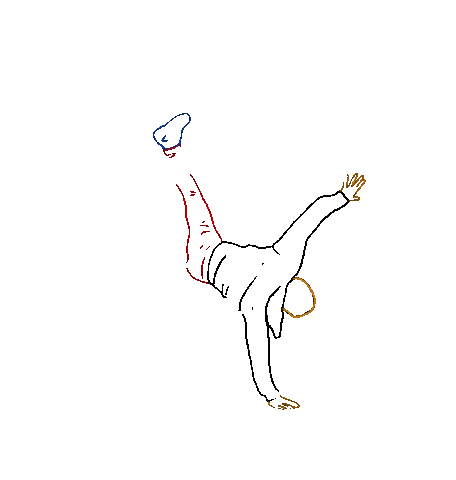 Bboybreakdancesnkshadow5Airflare Sticker