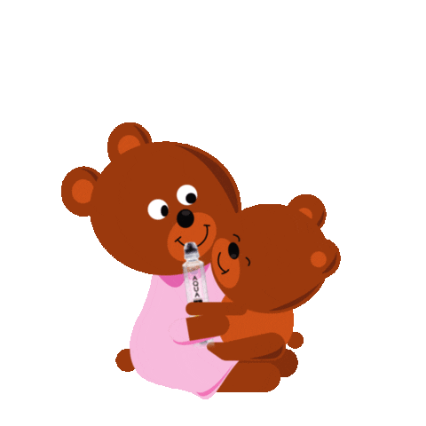 Teddy Bear Love Sticker by Aqua_Carpatica