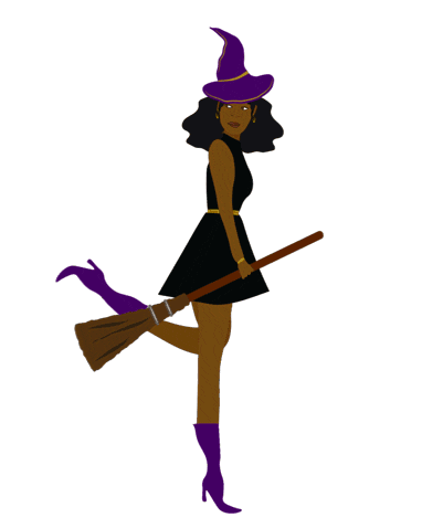 Halloween Witch Sticker by Animations by Nor
