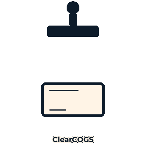 Food Service Fries Sticker by ClearCOGS