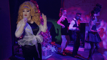 Go Down Drag Queen GIF by Jinkx and DeLa Holiday