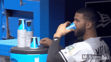 texas rangers water GIF by MLB