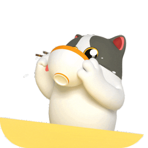 Hungry Cat Sticker by Liberty Cats Emojis