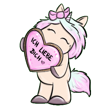 Mina Einhorn Sticker by glitzerimkopf