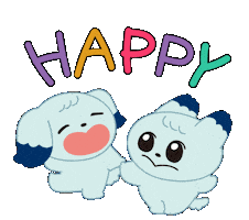 Happy 犬 Sticker by aruto_e