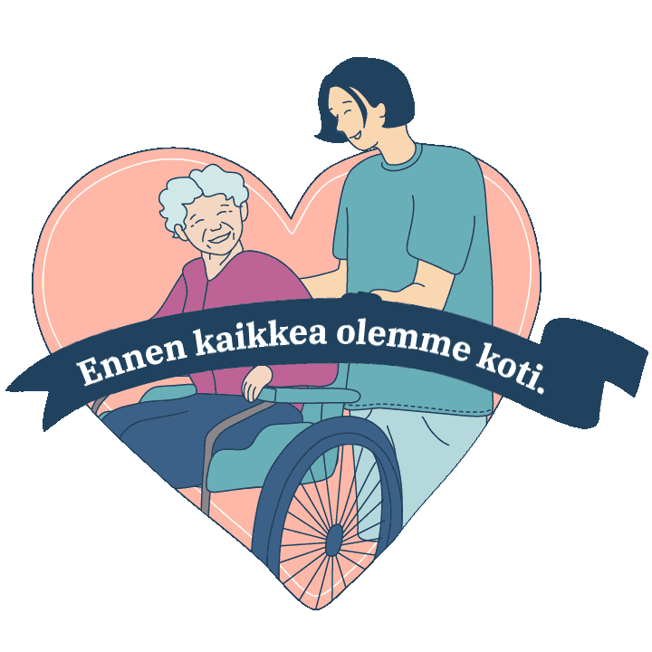 Ennen Kaikkea Olemme Koti Sticker by Attendo Suomi