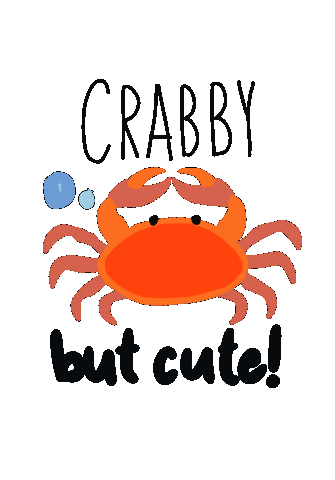 Dog Crab Sticker by Parisian Pet