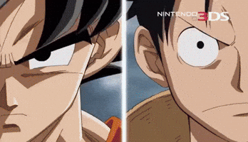 Luffy Vs Goku GIF