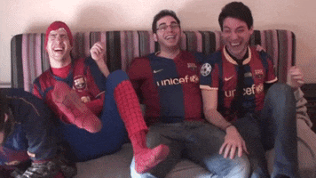 Fc Barcelona Laughing GIF by LLIMOO