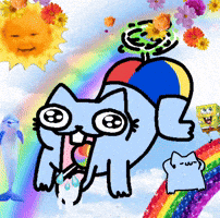 Happy Kitty GIF by sillynub