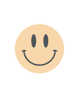 Be Nice Smiley Face Sticker by Haven Print Co