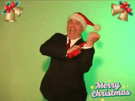 Merry Christmas Dance GIF by Squirrel Monkey