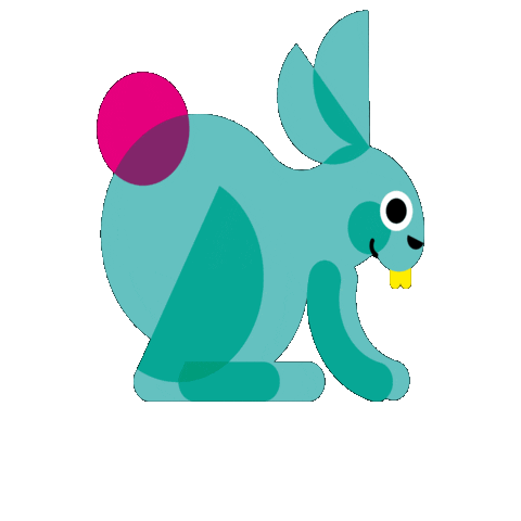 Bunny Rabbit Sticker by kinderzimmer