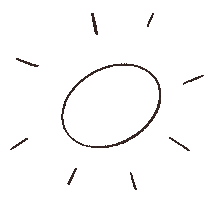 Sun 太陽 Sticker
