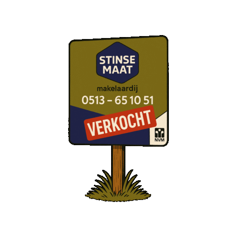 Verkocht Sticker by StinseMaat makelaardij
