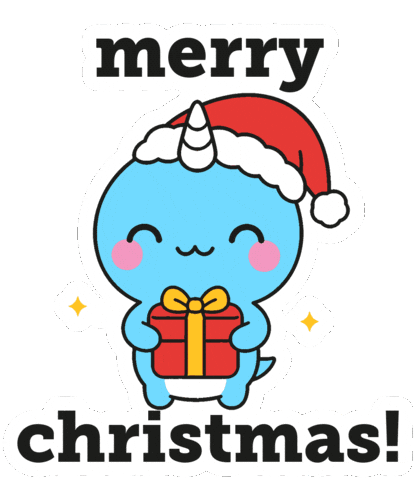 Merry Christmas Sticker by Naru Naru