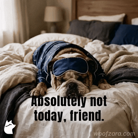 Tired Monday GIF by Woofzara