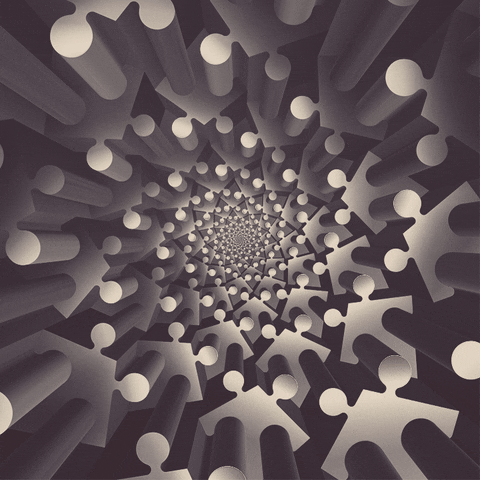 Puzzle Infinity GIF by Feliks Tomasz Konczakowski