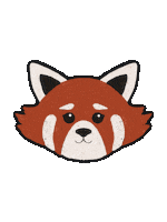 Red Panda Illustration Sticker