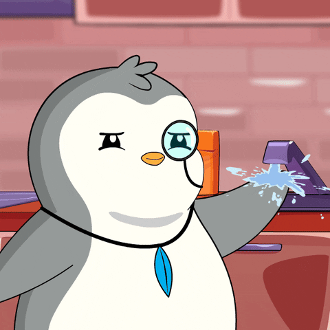 Water Burn GIF by Pudgy Penguins