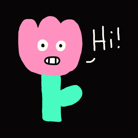 Flower Hello GIF